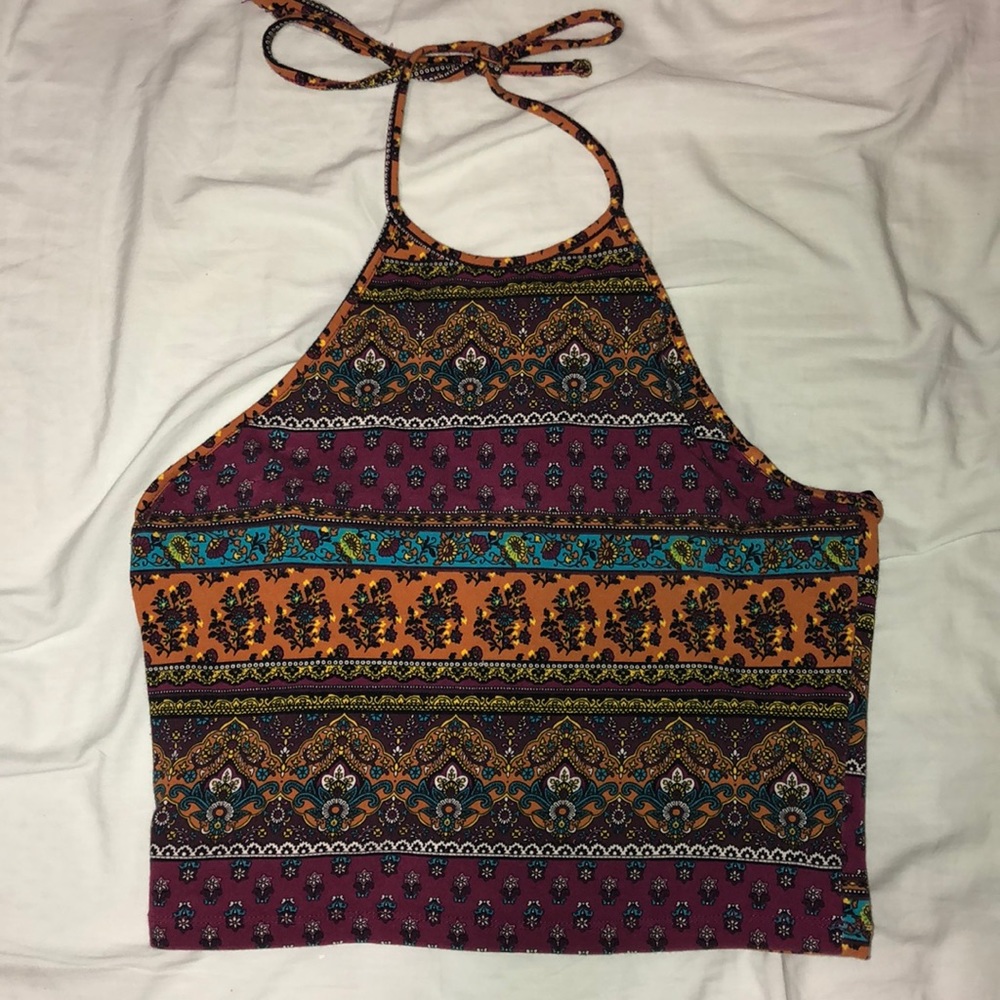 Multi Colored Halter Top - Forever 21